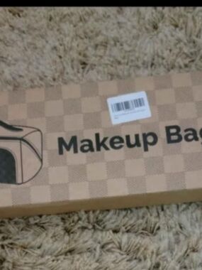 Amazon Makeup Bag Box Brown Tan